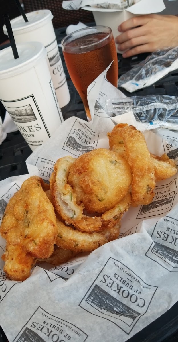 Gf fish and onion rings