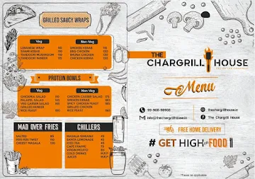 The Chargrill House menu 