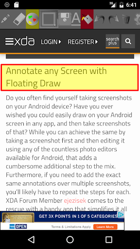 Floating Draw