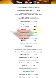 Falcon Greens - Prestige Golfshire menu 4
