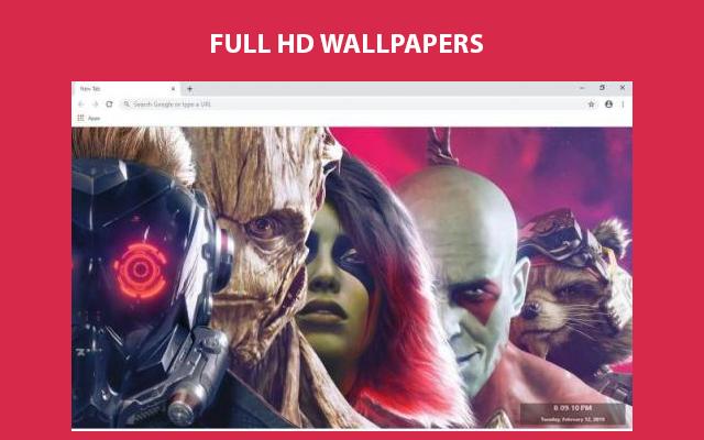 Guardians of the Galaxy HD Custom New Tab