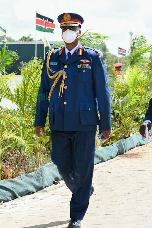 NMS director general MohamMed Badi arrives at the 57th Jamhuri Day celebrations on December 12 at Uhuru Gardens.