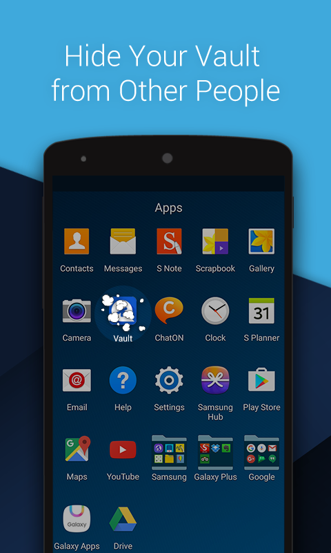 Vault Hide  SMS Pics Videos App  Lock Cloud backup 