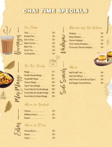 Food Adda menu 