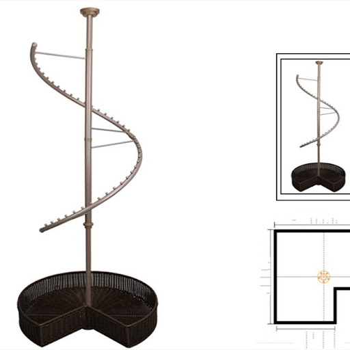 Title 3, Wardrobe Closet with 360 Degree Rotating Hanger...