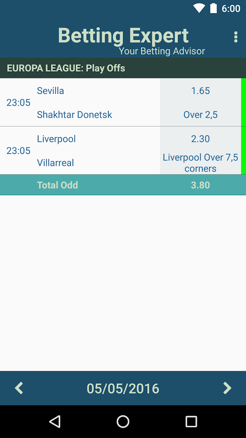 Betting Expert Pro Screen 3