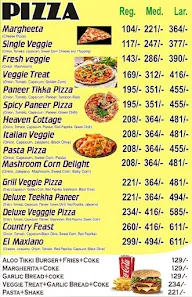 Prime Pizza menu 1