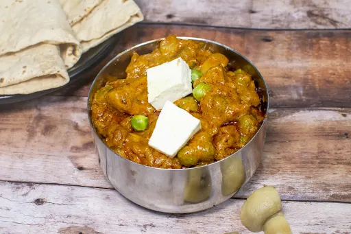 Mushroom Paneer Matar Masala