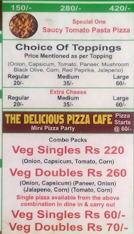 The Delicious Pizza Cafe menu 2