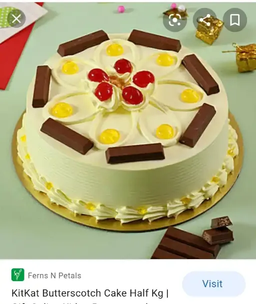 Butter Scoth Kit Kat Cake [500 Grams]