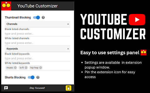 YT Customizer - YouTube Feed Filter