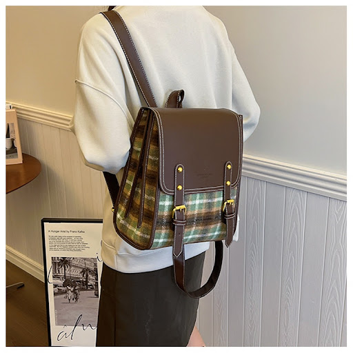 Title 5, Retro Backpack Womens Handbag High-Grade Styli...