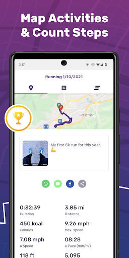 Screenshot FITAPP: Run Distance Tracker