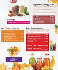 Fruit Cocktail menu 1