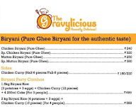 The Gravylicious menu 1