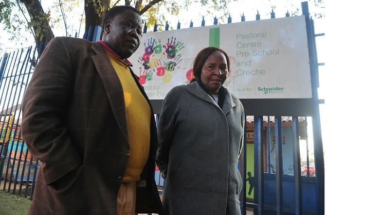 Motela Masithe and Magdeline Mdladla of Pastoral Centre Pre - School and Creche. The créche caters for children from surrounding areas, including Pimville and Klipspruit.