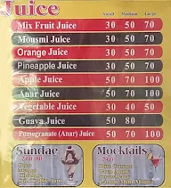 Juice Junction menu 1