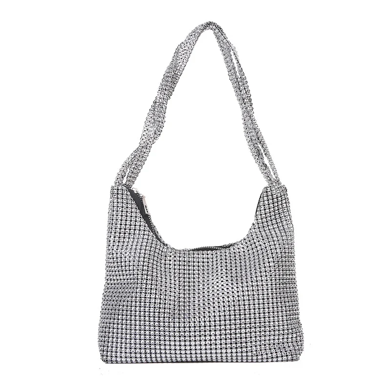 Title 8, Sac à main femme simple avec strass sur lépaul...