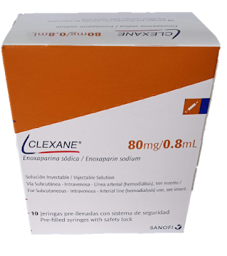 Clexane Enoxaparina 80mg/0.8ml Sanofi Caja x 10 Jeringas