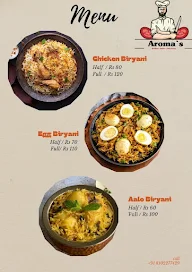 Aroma's menu 1