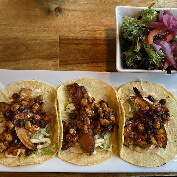 Veggie tacos (safe if cook top cleaned)