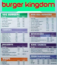 Burger Kingdom menu 1