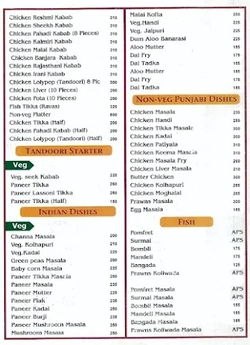 Hotel Sandesh menu 