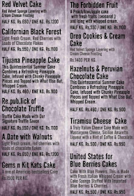 San Diego Bakers menu 1