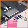 Bộ Chuyển Đổi Hub 10 Trong 1 Usb Type C To Usb3.0 / Hdmi / Pd / Rj45 / Sd / Tf Card / Vga / Audio 3.5 10 In 1