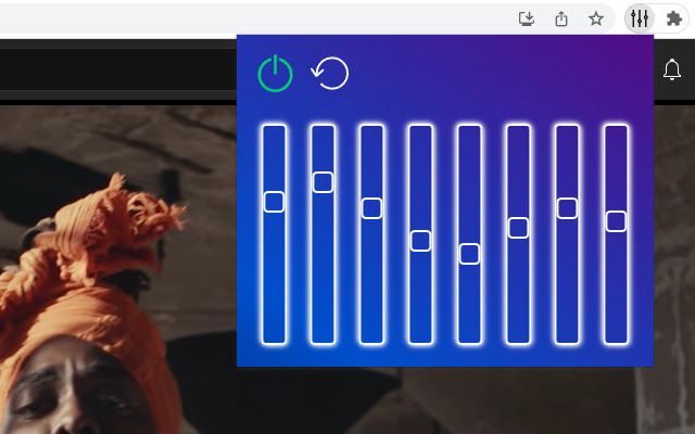 Tab Equalizer chrome extension