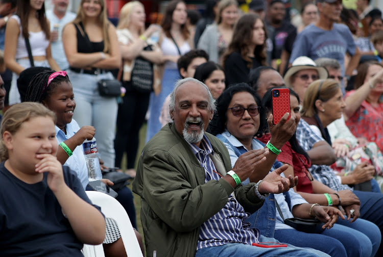 People attend the Highland Gathering in Hutchison Park Sports Grounds