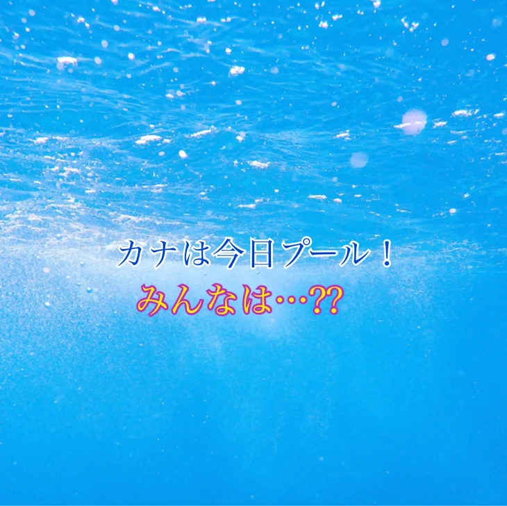 「プールだぁぁ‼️‼️」のメインビジュアル