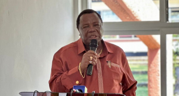 COTU (K) SG Francis Atwoli speaks during a consultative meeting between Cotu and NSSF in Kisumu on December 9, 2023