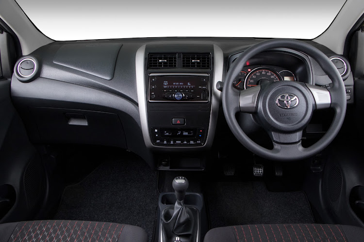 Cabin is well-equipped and offers 55% more luggage space than the outgoing Aygo.