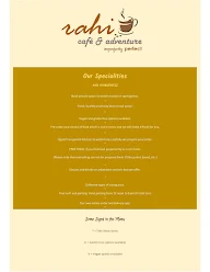 Rahi Cafe & Adventure menu 3