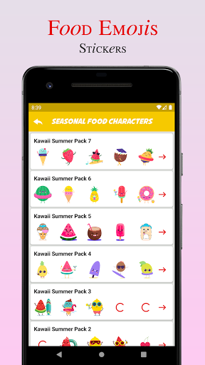 Food Emojis Stickers: Fruits and Vegetables