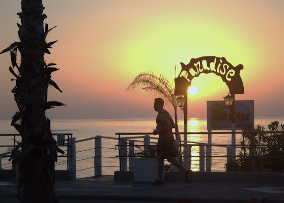 La corsa la tramonto di quellochecatturailmiosguardo