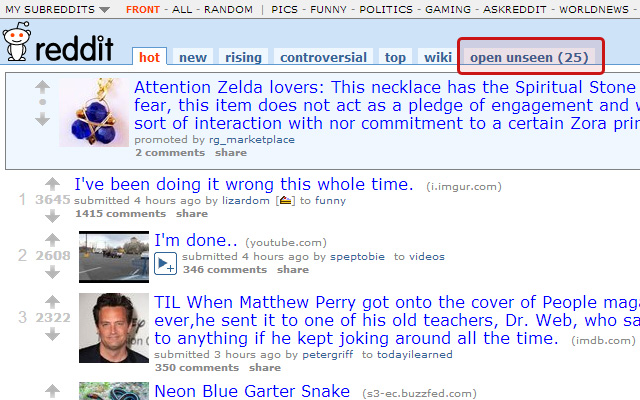 Reddit: Remember seen links, open all unseen Preview image 3