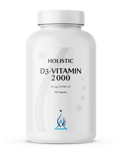 Holistic D3-Vitamin 2000, 360 kaps