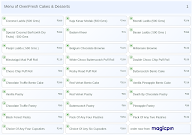 OvenFresh Cakes & Desserts menu 1