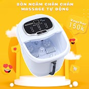 Bồn Massage Chân Tự Động Serenelife Sl12 Htbeauty, Mát Xa Rung Thủy Nhiệt Trị Liệu Với 6 Con Lăn Massage Tự Động