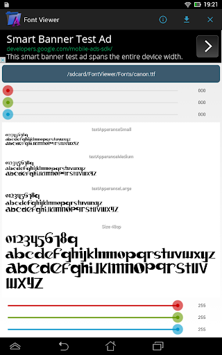 Font viewer