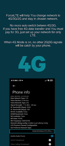 Force LTE Only (4G/5G) screenshot #3