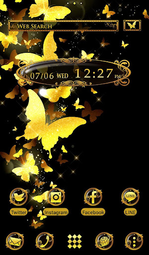 Golden Butterflies Wallpaper 1.0.0 Windows u7528 1