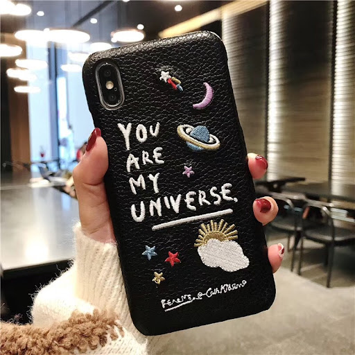 Title 12, Apple compatible Leather Phone Case Embroidery ...