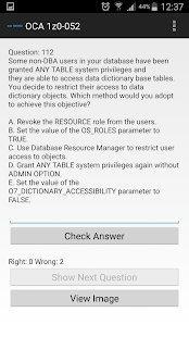 Oracle DBA OCA 1z0-052 test Screenshots 1