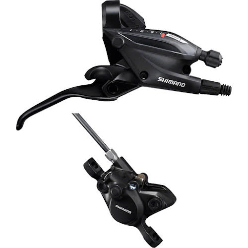 Shimano ST-EF505 EZ Fire Plus Shift/Brake Lever with BR-MT200 Disc Brake Caliper - Right/Rear 7-Speed 2-Pist