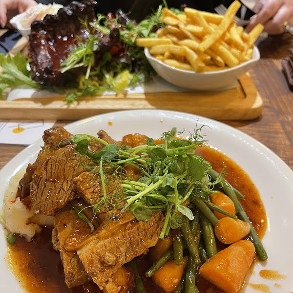 Baby ribs and beef brisket