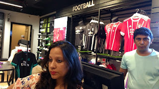 Ravi Jain at Adidas, Ambience Mall,  photos