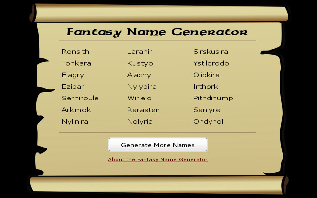 Fantasy Name